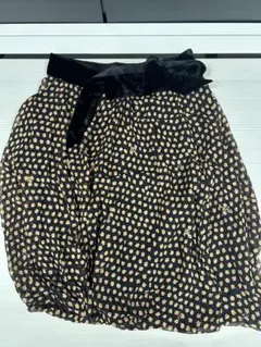 TSUMORI CHISATO フレアスカート 黒と金のドット　ブランド品　レア