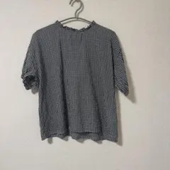 ギンガムチェック 半袖シャツ F (M-L)