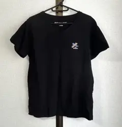 アンティバルリスティック　ブラック　刺繍　tシャツ　コットン100%
