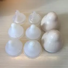 母乳実感乳首Mサイズx4 chuchu広口用チャップx2 chuchu乳首x1