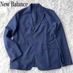 【美品】ニューバランス テーラードジャケット 2XL 大きいサイズ ネイビー