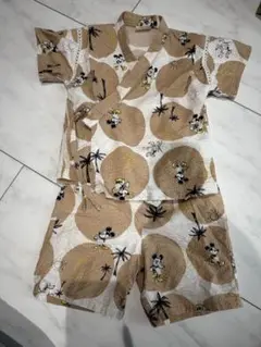 【美品】BREEZE ミッキー甚平　90cm