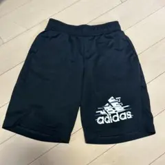 値下げ　adidas キッズ　サッカーブラック ハーフパンツ　140