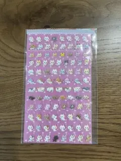 【新品】平成レトロ　ねこ　ぷくぷくシール　レモン株式会社
