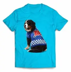 バーニーズマウンテンドッグ 犬 法被 夏祭り花火Tシャツ