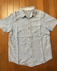 H&M 麻混シャツ