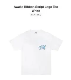 Awake NY “Ribbon Script Logo Tee” サイズ：L