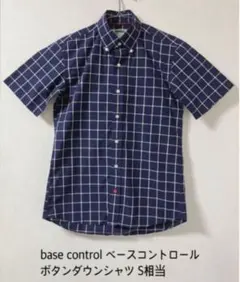 base control ベースコントロール ボタンダウンシャツ S相当