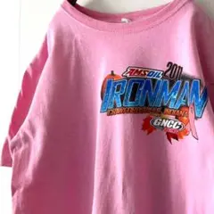 アンビル AMSOIL アイアンマン GNCC Tシャツ ピンク 古着