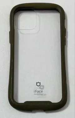 iface iPhone 12/12 Proケースクリア 強化ガラス （カーキ）
