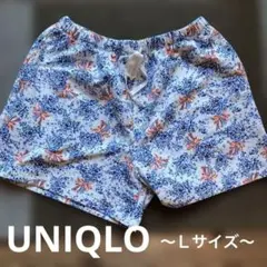 美品 ユニクロ レディース花柄ショートパンツ Ｌ