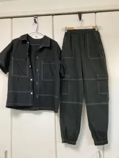 セットアップ　黒　ボーイズ