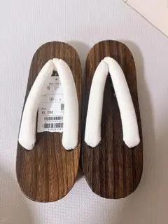 Honeys 下駄　白　22〜23.5cm