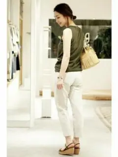 plage プラージュ シャンブレー ワッシャー パンツ
