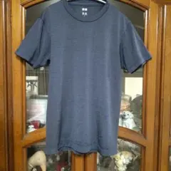 UNIQLO　DRY-EX 抗菌加工　ネイビー クルーネック　 Tシャツ　S