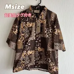 レノマRENOMA GOLF☆総柄オープンカラーシャツ☆Mサイズ☆タグ付き超美品
