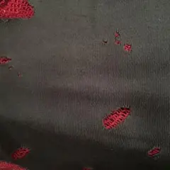 【カット生地90巾50cm】ニット生地グリーン・レッド