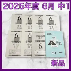 育伸社 学力テスト 2025年 6月 中1 解答解説 国　数 社 理 英 5科