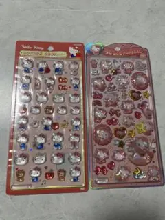 ハローキティ ボンボンドロップ＆ポップシール 2シートセット