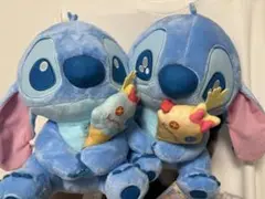 新品タグ付き ディズニー スティッチ カラフルアイス BIGぬいぐるみ