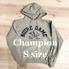 Champion ノートルダム パーカー Sサイズ グレー