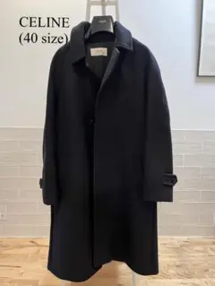CELINE セリーヌ ウール フィールド　チェスターコート 50 ネイビー CELINE セリーヌ ウール フィールド チェスターコート 50 ネイビー
