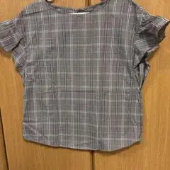 GUチェック柄半袖シャツ
