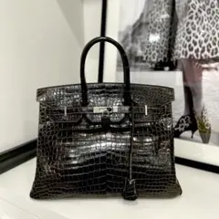 美品 HERMES エルメス バーキン35 ポロサス グラファイト