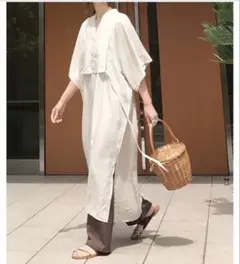 LowybyConersシャツワンピース 半袖 アイボリー