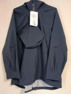 未使用 レディース M バックタック レインジャケット ネイビー 防水