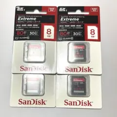 SanDisk Extreme SDHCカード 8GB x 4枚
