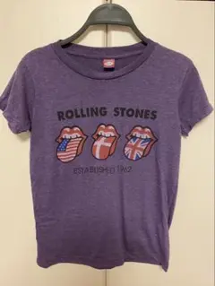 ローリング・ストーンズ Tシャツ パープル