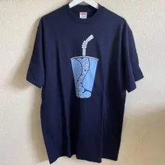 Supreme 飲み物イラスト 黒 Tシャツ