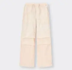 gu テックパラシュートプルオンパンツ ライトオレンジ M