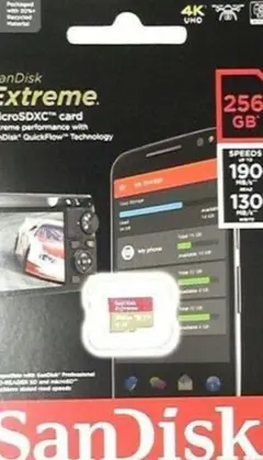 SanDisk Extreme 256GB microSDカード
