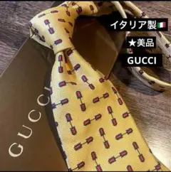 グッチGUCCIネクタイ ★美品　シルク.織り厚手