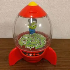 【美品】ディズニー　リトルグリーメン　ロケット型UFOキャッチャー　小物いれ