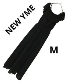 New Yme ブラック ワンピース M 1173
