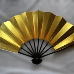 舞扇子 金色と銀色