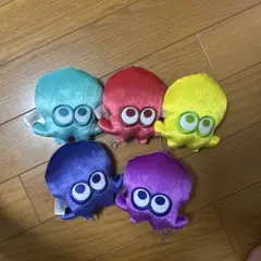 スプラトゥーンのぬいぐるみマスコット 5色セット