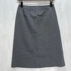 ナチュラルビューティー　スーツスカート　グレー　M