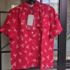 MOGA　総柄デザインシャツ　サイズ2