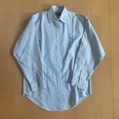 クリーニング済 Ralph Lauren 長袖シャツ 15-32 グレー M相当