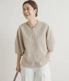 美品‪‪☺︎‬『UR TECH DRYLUXE』 2WAYバルーンスリーブブラウス