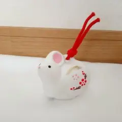 ネズミ 置き物 土鈴 干支 子　ねずみ　 福鈴 陶器 かわいい レトロ