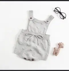 ベビー服　ニットベスト　66cm サロペット