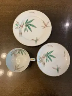 オールドノリタケ カップu0026ソーサーu0026ケーキプレート バンブー