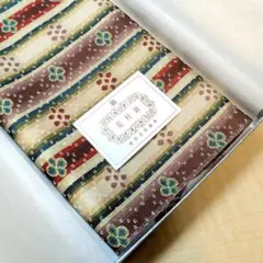 【新品・未使用】 ハガキケース　龍村美術織物　経錦 花文暈繝錦　葉書箱　小物入れ 文様特集 花文暈繝錦（かもんうんげんにしき） – 龍村美術織物