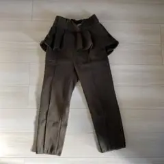 SOLOV カーキ フリルパンツ