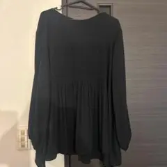 UNIQLO ギャザー入り　長袖　トップス ブラウス　シフォン　XL美品